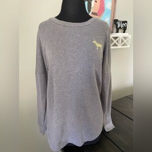 PINK Victoria’s Secret XS Grey Oversized Sweatshirt